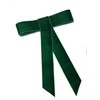 EmilyRose Couture Large Velvet Hair Bow Collection (Barrette, Dark Green)