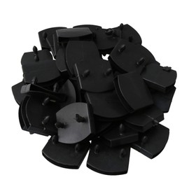 50pcs Bed Sheet Plastic Support Double-Ended Inner Hole 55mm Black for Single, Double, King And Queen Size Beds Frame