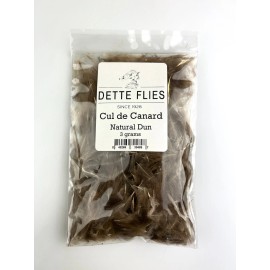 Dette Flies CDC Plumes (Cul de Canard) - 3 grams - dyed Dark Dun