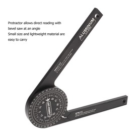 ieron 7 Inch Miter Saw Protractor Angle Finder Tool, 360°Angle Aluminum Metal Professional Mitre Protractor, Miter Gauge for Inside Outside Corner, Skirting Woodworking, Building