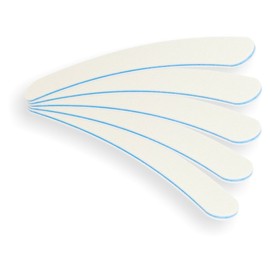 Professional File White Curved Banana File 180/240 Grit Blue Pack of 5