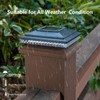 HUYIENO Solar Post Cap Lights,Outdoor Deck Fence Post Lights,Powerful Lithium