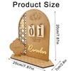 Ramadan Calendar Eid Mubarak Calendar Made of Wood DIY Ramadan