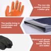 gvivej Pond Gloves, Long Fishing Gloves, PU Gloves, Sandblasting Waterproof