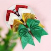 Glitter Cheer Bow Girls Hair Bows Ponytail Holder Hair Ties