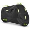 420D Universal Motorcycle Cover with UV and Weather Protection, Black,