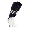TCK Baseball Stirrup Socks Pattern B (Navy/White, Medium)