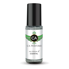 CA Perfume Impression of Essential For Men Replica Fragrance Body Oil Dupes Alcohol-Free Essential Aromatherapy Sample Travel Size Concentrated Long Lasting Attar Roll-On 0.14 Fl Oz/4ml-X1