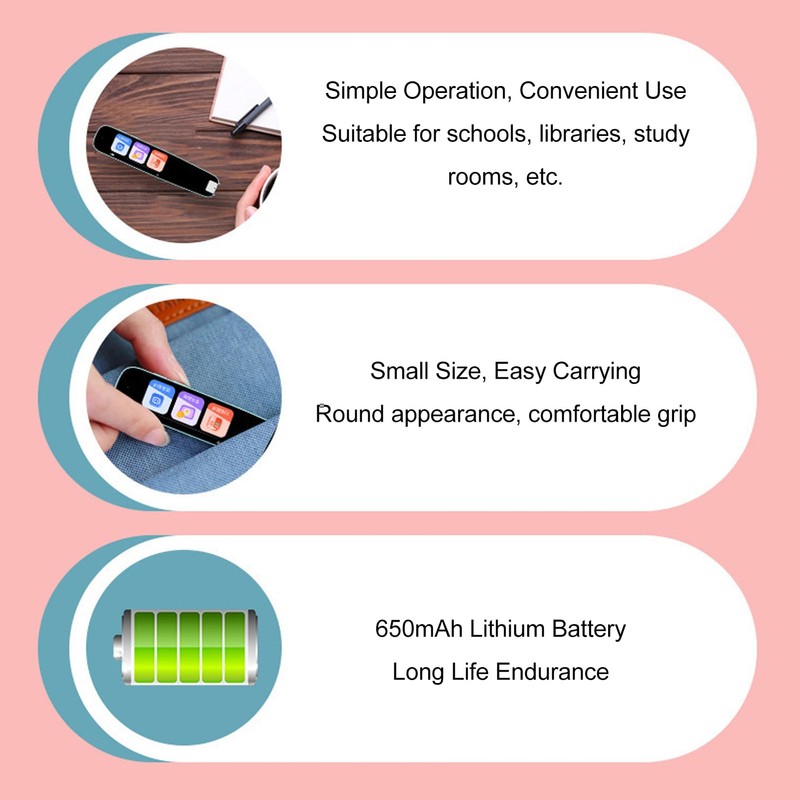Pen Scanner, WiFi Mobile Hotspot Smart Scanner Pen Language Translator,