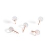 U Brands Sphere Push Pins, Clear Head with Rose Gold