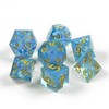 7 Polyhedral Resin Dice with Storage Box (Blue)