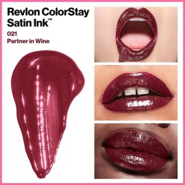 Labial Líquido Revlon Colorstay Satin Ink Partner In Wine Acabado Labial acabado Satinado Color Colorstay Revlon                                      