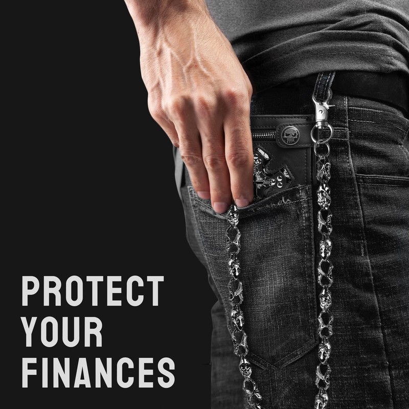 Girinme Wallet Chain - Unisex Punk Skull Biker Pant Trouser