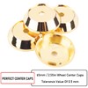 65mm(2.56in)/60mm(2.36in) Gold Car Wheel Center Hub Caps Set of 4