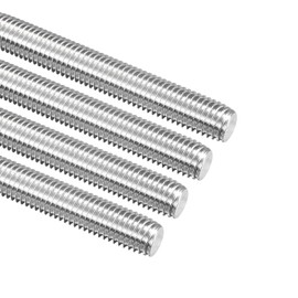 TA-VIGOR 4Pcs M12 x 180mm Fully Threaded Rod, 304 Stainless Steel Studding Rod Bar, Right Hand Threads Rods for Anchor Bolts, Clamps, Hangers and U-Bolts
