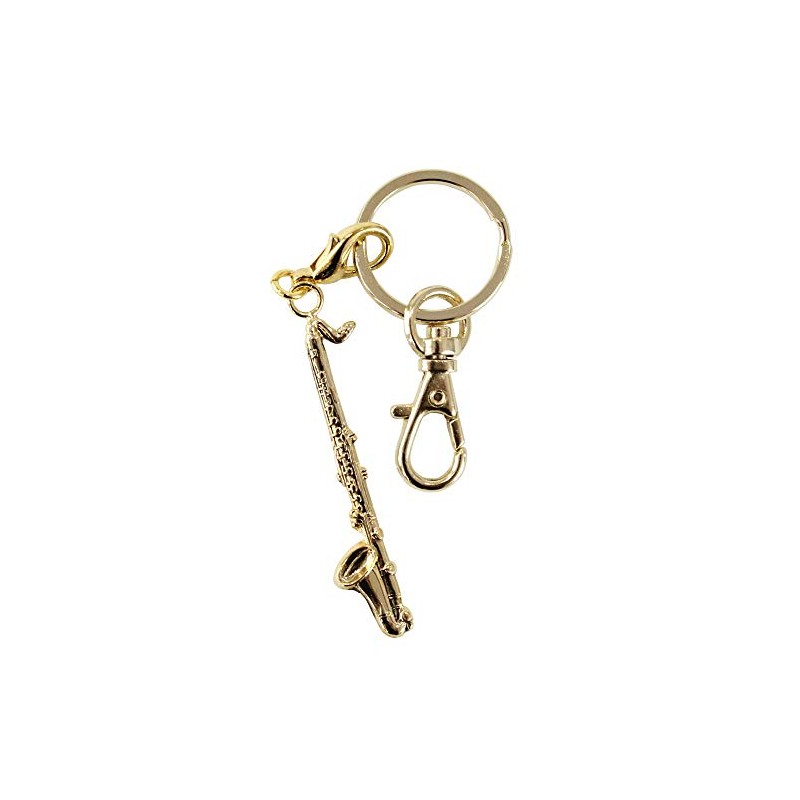 Nakano Brass Band Keychain Bass Clarinet Gold MM120KHBCLG