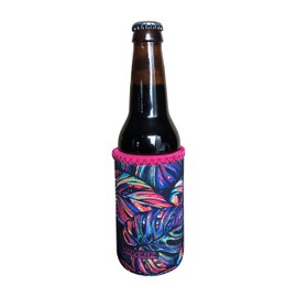 Koverz Neoprene 12 oz. Can/Bottle Coolie Insulator - Choose Your Style! - Tropics