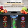 3-in-1 Kitchen Sink Strainer & Stopper, Matte Black Pop Up