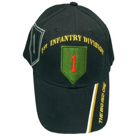 1st Infantry Division Cap Big Red One Army Baseball Bumper Sticker Mens Hat