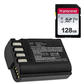 Synergy Digital Accessory Kit, Compatible with Panasonic Lumix GH6 Mirrorless Digital Camera Includes: SY-SD128GB Memory Card, SDCAM-L14956 Battery