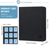 Toploader Binder, HYMENEX 9 Pocket Top Loader Card Binder for