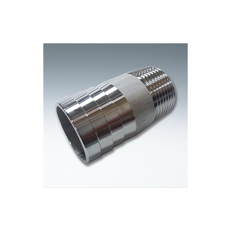 Flowbal Stainless Steel Threaded Fitting Round Hose Nipple VRHN-03 3/8x17