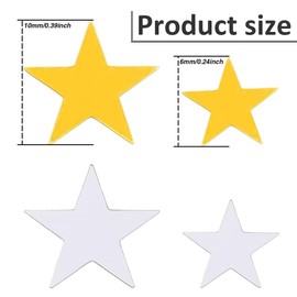 MenYiYDS 1 PACK OF HOLOGRAPHIC STAR GLITTER CONFETTI FOR CHRISTMAS DECORATIONS, WEDDING PARTIES AND NAIL ART, MULTICOLOURED, 50 G/1.8 OZ