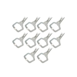 Timunr 10Pcs 11 Inch Locking C Clamps with Swivel Pads Locking Alloy Steel C Clamps Set Heavy Duty C-Type Locking Plier Table and Tool Vise Grip.