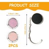 Bloomique 2PCS Handbag Hooks for Table, Foldable Round Purse Hook