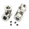 2 Pack Universal Joint Shaft Coupler Coupling Steering Connector for