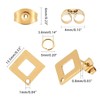 UNICRAFTALE 3 Colors Rhombus Stud Earring with Loop 24 Pairs