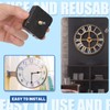 Glarks 12pcs 18MM Black High Torque Long Shaft Clock Movement
