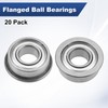 M METERXITY 20-Pack F686ZZ Flanged Ball Bearing, 3 x 7