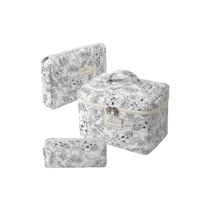 GWMWON 3 Piezas De Cosmetiqueras Estampadas Exclusivas Para Maquillaje