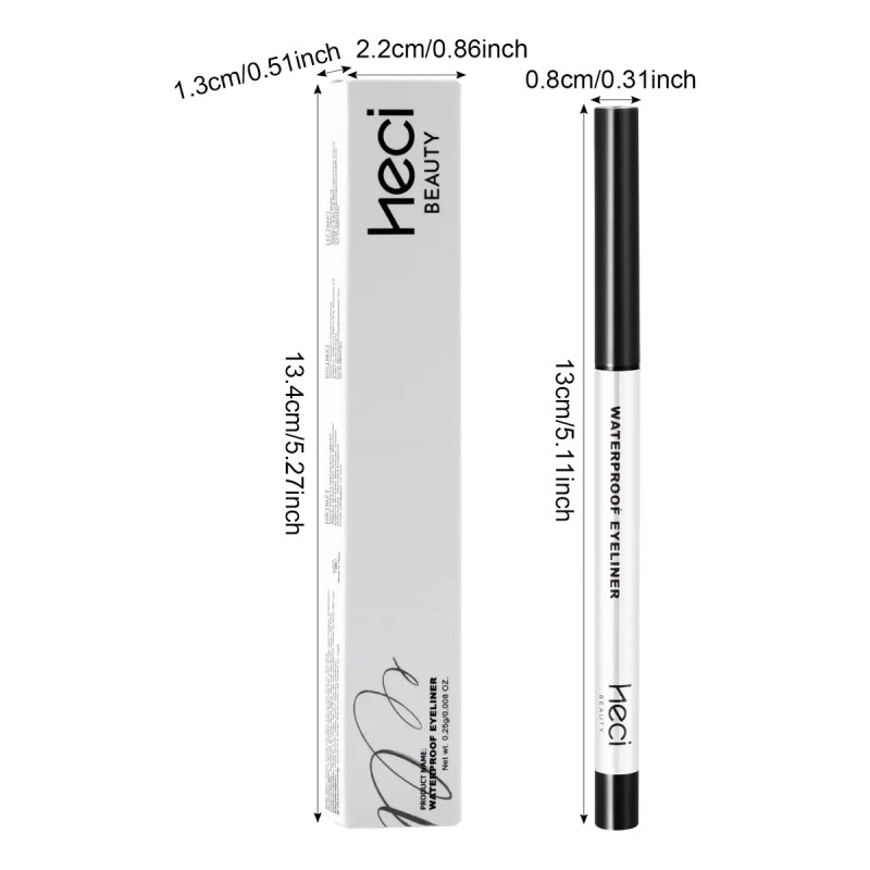 Kit 3 Delineador En Gel Retráctil Waterproof Larga Duración