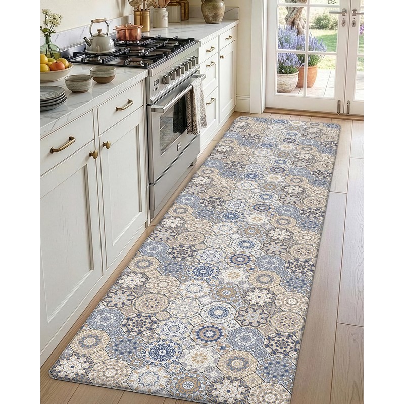 Kitchen Floor Mats Cushioned Anti Fatigue Runner Rug, 24x87