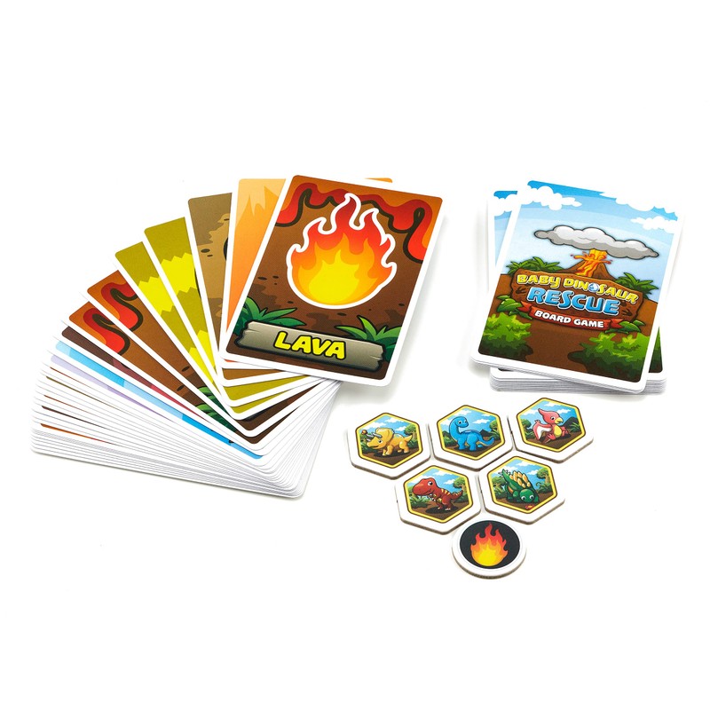Baby Dinosaur Rescue Board Game - Cooperative Dinosaur Game for