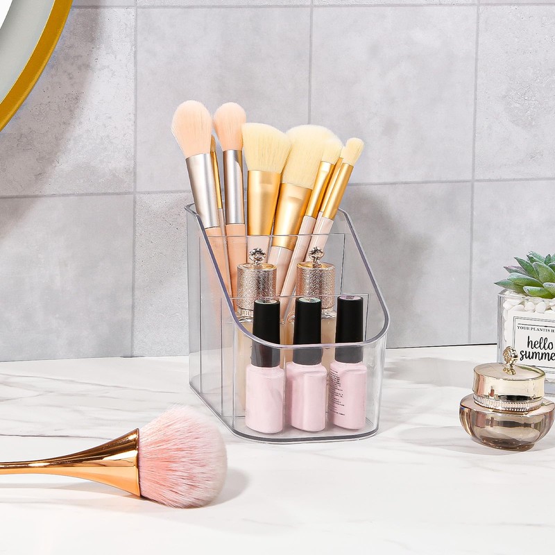 DASITON 3 Slots Makeup Brush Holder, Acrylic Make Up Brush