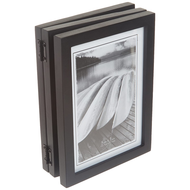 Malden International Designs Classic Concepts Vertical Black Wood Picture Frame,