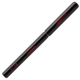 Akashiya Brush Pen, Natural Bamboo Brush Pen, Lacquer, Transparent Case, Black Barrel AK2000UP-BK