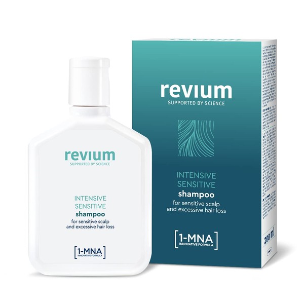 Revium Intensive Sensitive Shampoo with 1-MNA Molecule, Stimulates Growth and Extends the Life Cycle of the Hair, 200 ml
