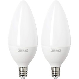 Ikea Ledare LED Bulb E12 400 Lumen Dimmable Warm Dimming Chandelier Opal 303.888.20