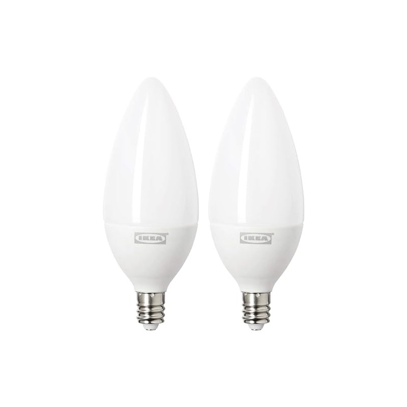 Ikea Ledare LED Bulb E12 400 Lumen Dimmable Warm Dimming