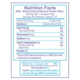 Pro Image International MSM Pro Powder 500gm - 1.1 lb - Made in the USA! By Pro Image Int'l