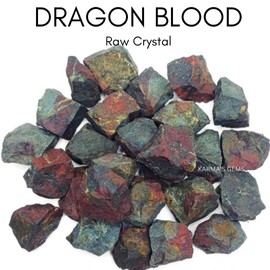 Crystals, Rocks, Jade, Crystals and Healing Stones, Witchcraft Supplies, Healing Crystals, Stones, Healing Stones, Rock Collection, Agate, Raw Stones (Dragon Bloodstone, 2 Pcs)