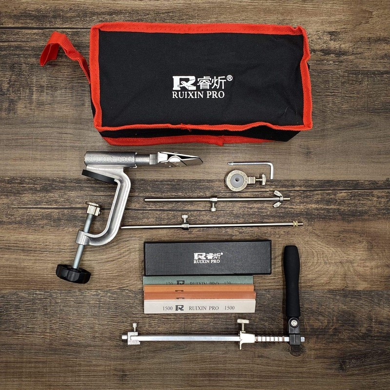 Ruixin pro Aluminium alloy Knife sharpener system 360 degree flip