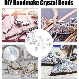 Acrylic Diamond Beads, 1000Pcs Acrylic Gems Strands Prisms Pendants Parts Jewel Vase Filler for Wedding Bridal Shower Vase Beads DIY Decorations(4.5 mm)