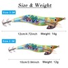 Luminous Squid Jig Hook Saltwater Fishing Lures Kit 10pcs Luminous