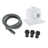 ABPLAG Waterproof Junction Box kit, Including 1 Meter Flexible Conduit