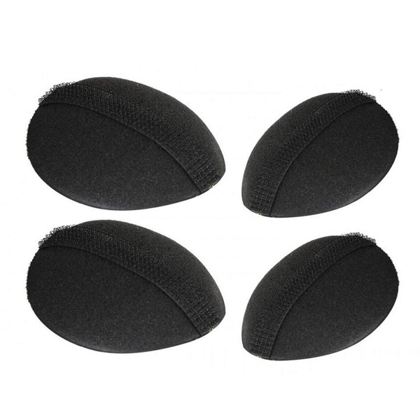 4 Pieces/2 Pairs Women's Sponge Bump It Up Volume Hair Base Styling Magic Insert Tool Bum Maker Braid Insert Tool Do Beehive Hair Styler Party Hair Accessories